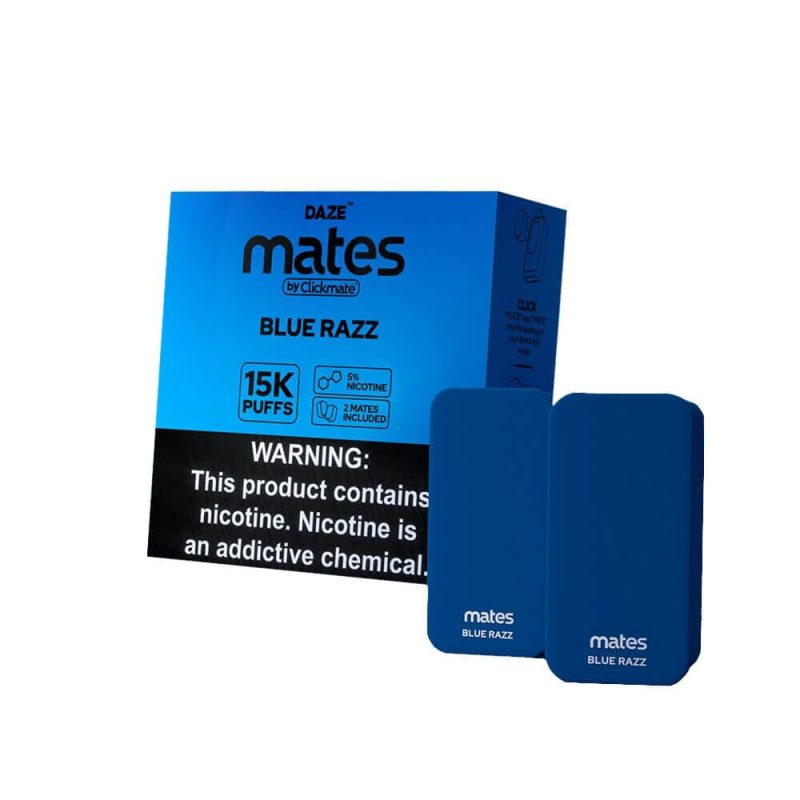 7Daze Clickmate Pre-Filled Pod blue razz with packaging