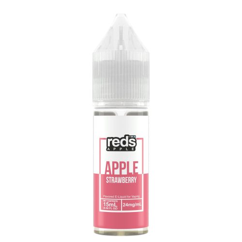 7Daze Reds Salt Series E-Liquid 15mL (Salt Nic) strawberry bottle