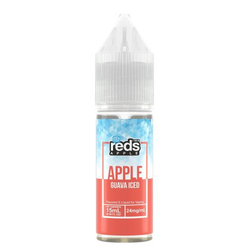 7Daze Reds Salt Series E-Liquid 15mL (Salt Nic) guava iced bottle