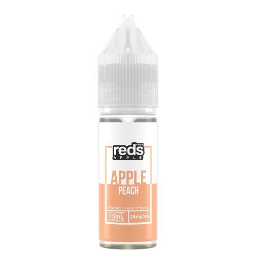 7Daze Reds Salt Series E-Liquid 15mL (Salt Nic) peach bottle