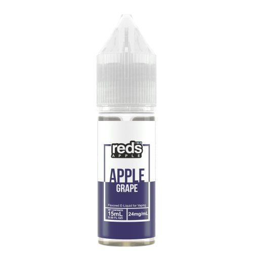 7Daze Reds Salt Series E-Liquid 15mL (Salt Nic) grape bottle