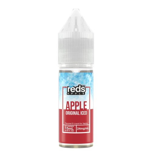 7Daze Reds Salt Series E-Liquid 15mL (Salt Nic) original iced bottle