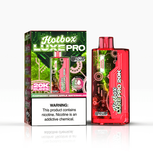 Puff Labs Hotbox Luxe Pro Disposable Raspberry Green Apple Watermelon