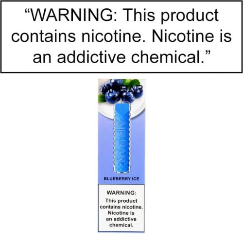 Air Bar Diamond Disposable 500 Puffs 1.8mL Blueberry Ice  Packaging