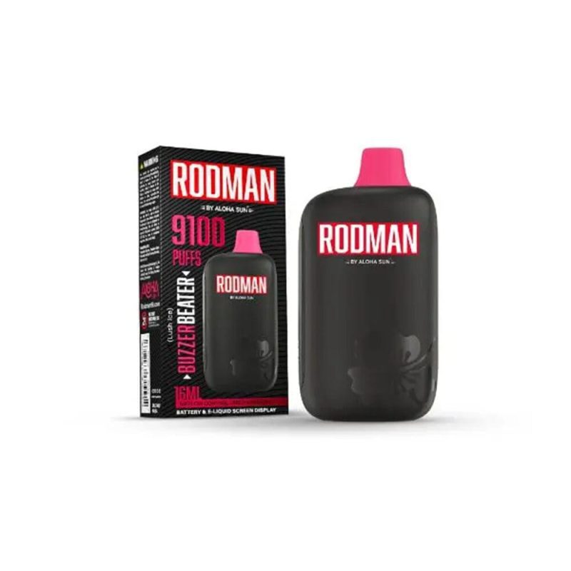 aloha sun rodman disposable 9100 puffs 16ml 50mg 444861