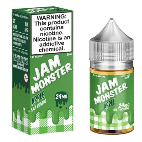 Apple By Jam Monster Salts E-Liquid with packaging