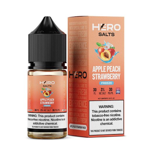 Apple Peach Strawberry Freeze by Hero E-Liquid 30mL (Salts)