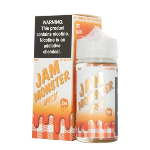 Apricot By Jam Monster Salts E-Liquid with packaging