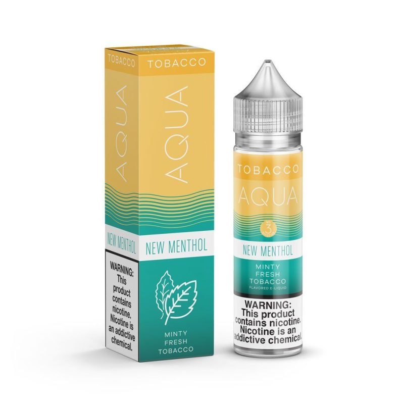 aqua tobacco new menthol 60ml eliquid 613879