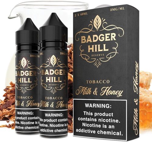 Milk and Honey by BADGER HILL RESERVE 120ml with packaging