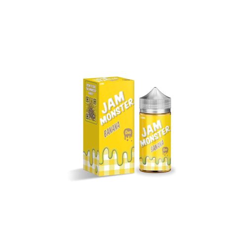 Banana by Jam Monster E-Liquid with packaging