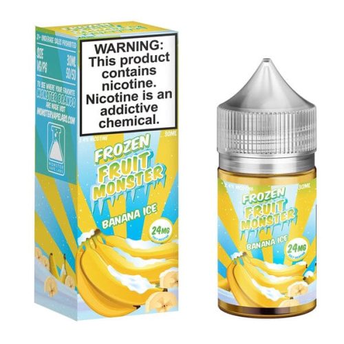 Banana Ice By Frozen Fruit Monster Salts E-Liquid with packaging