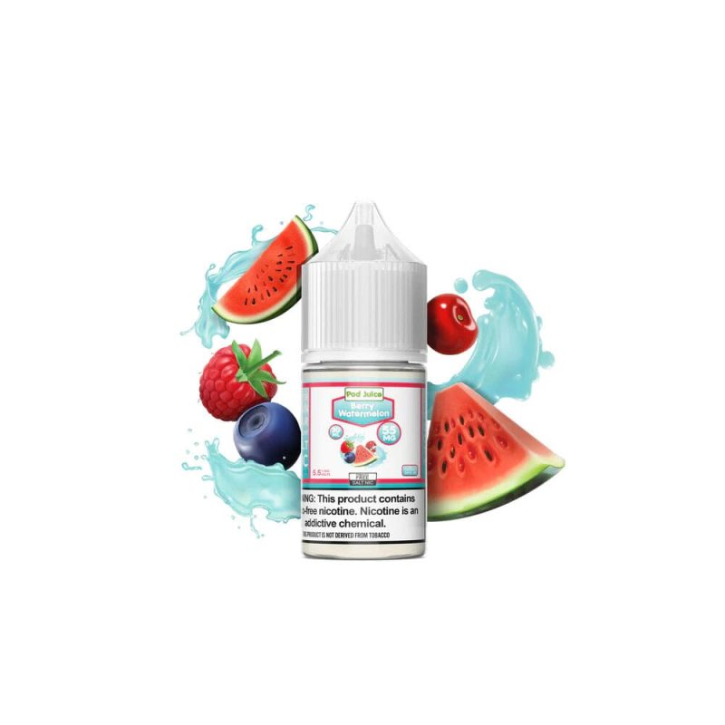 berry watermelon salt by pod juice e liquid 30ml 710365