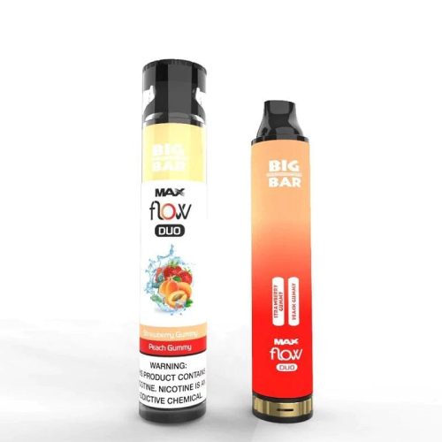 Big Bar MAX FLOW DUO Disposable | 4000 Puffs | 12mL peach gummy with packaging