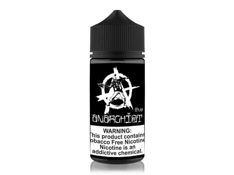 black by anarchist tobacco free nicotine e liquid 100ml 992709