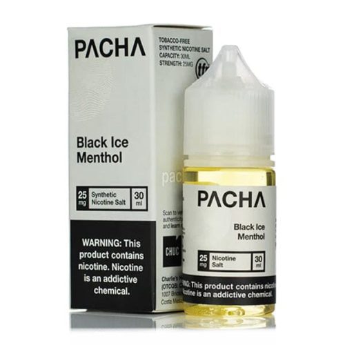 Black Ice Menthol by PACHAMAMA Salts TFN 30ml with packaging