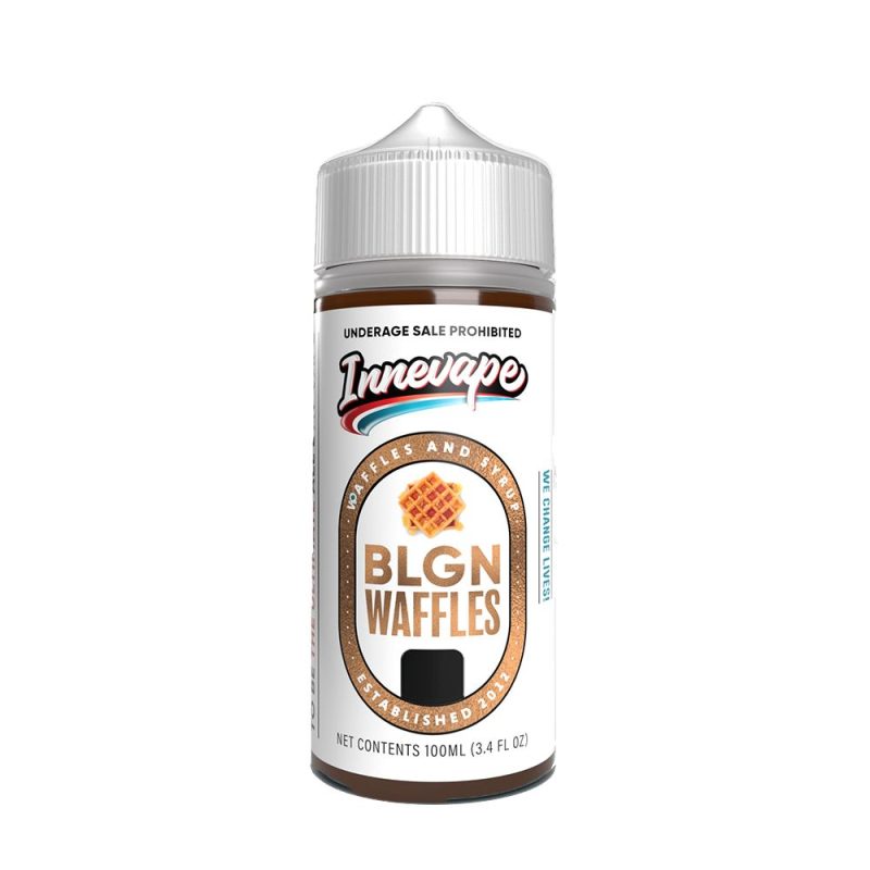 BLGN Waffles by Innevape TFN Series E-Liquid 100mL (Freebase) bottle