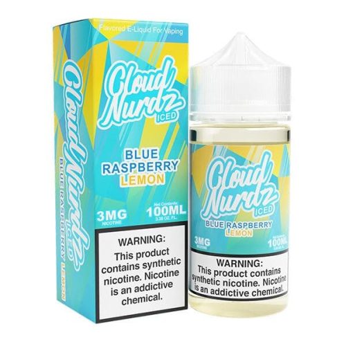 Blue Raspberry Lemon Iced by Cloud Nurdz TFN 100ml with packaging