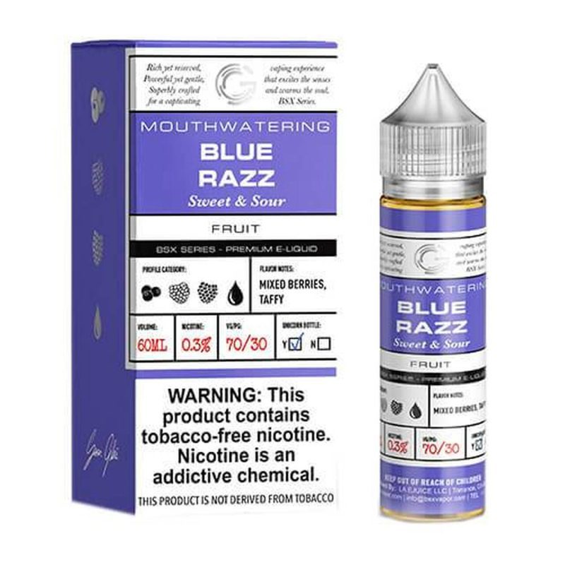 blue razz by glas basix series 60ml 530969