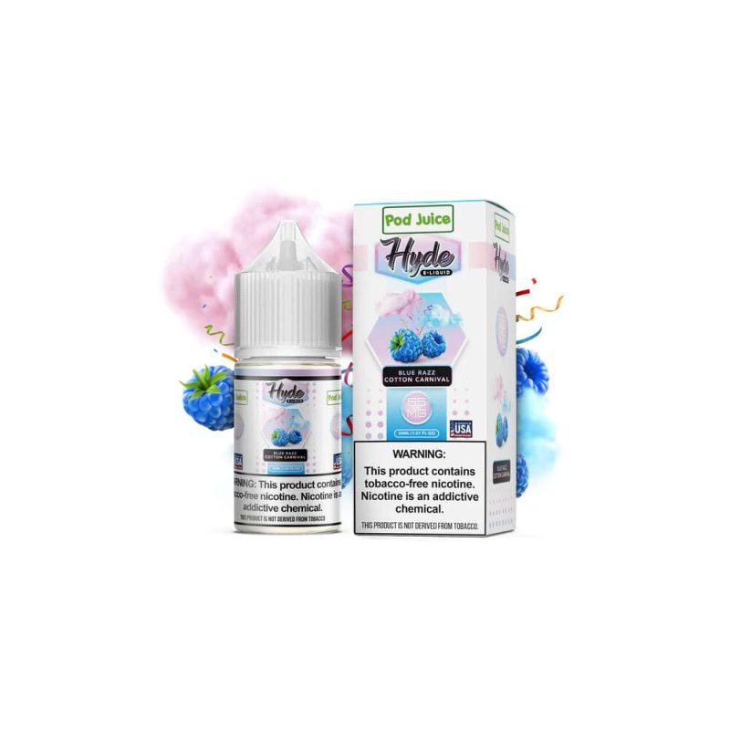 blue razz cotton carnival by pod juice hyde tfn salt 30ml 554850