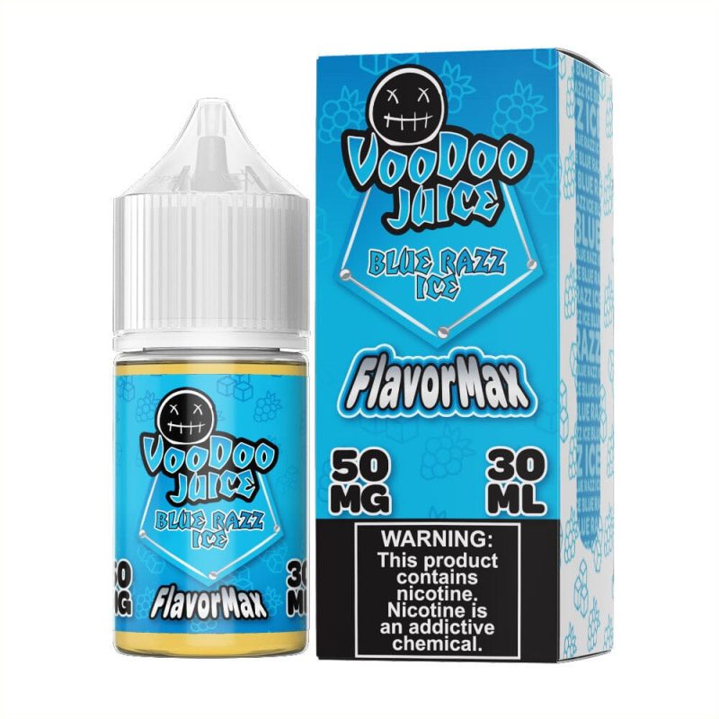 blue razz ice by voodoo juice flavormax salts series 30ml 372869