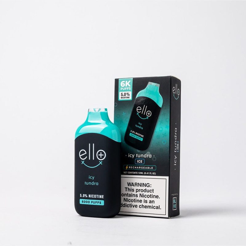 BLVK Disposable – Ello Plus 6000 Puffs (12mL) 50mg Icy Tundra Ice