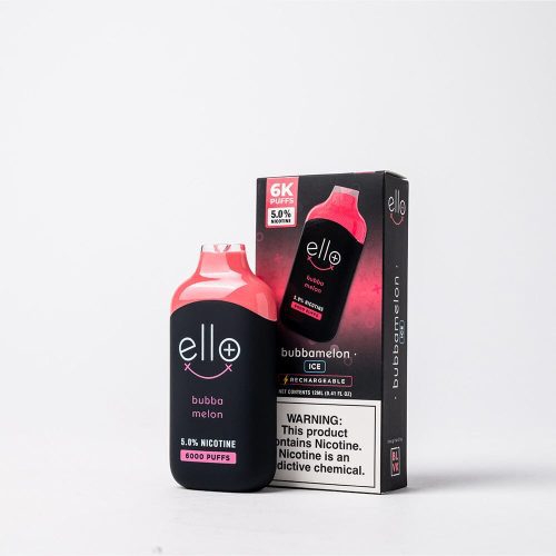 BLVK Disposable – Ello Plus 6000 Puffs (12mL) 50mg Bubba Melon Ice