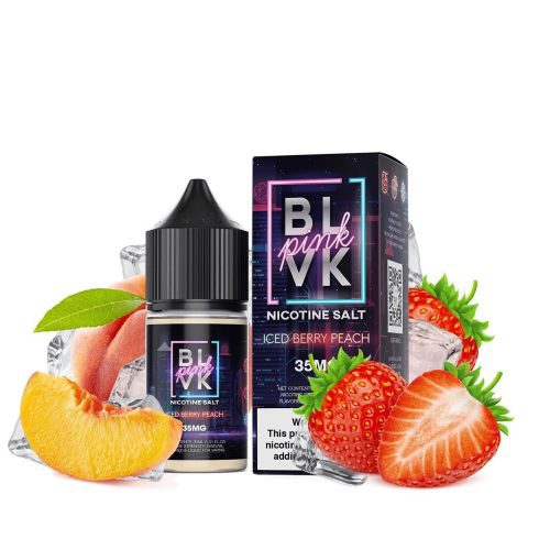 blvk unicorn pink salt iced berry peach 30ml eliquid 653775