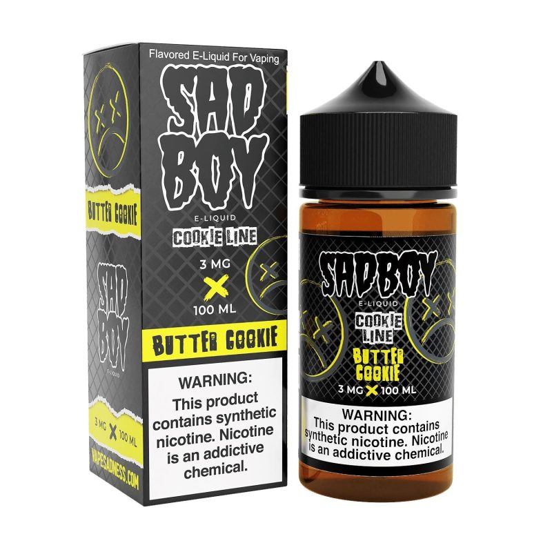 Butter Cookie by Sadboy E-Liquid 100ml with packaging