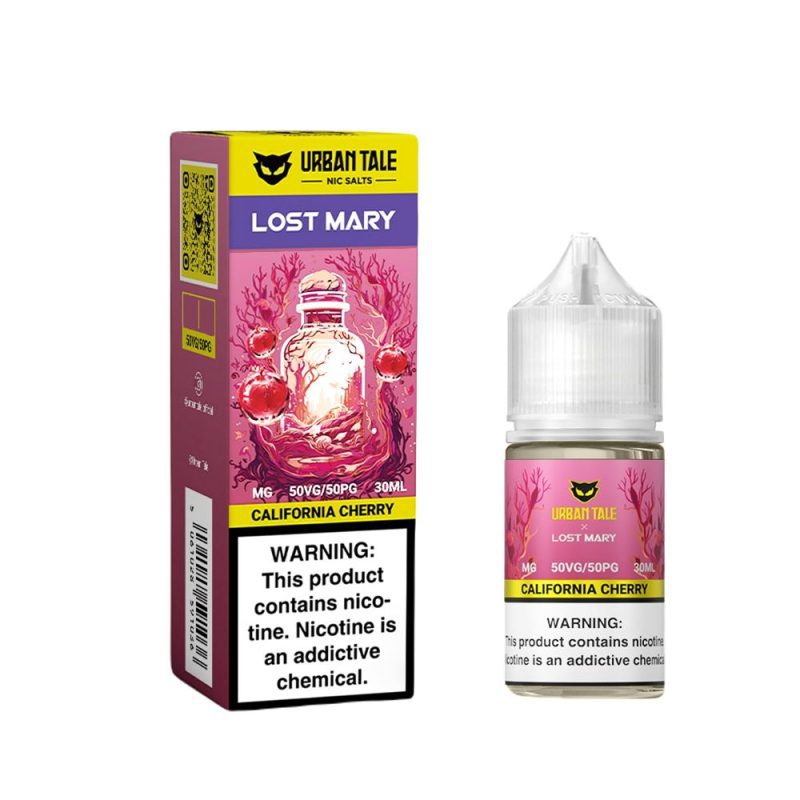 California Cherry | Urban Tale Lost Mary Salts | 30mL | Bottle with Packaging