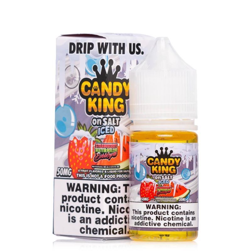 candy king on salt strawberry watermelon bubblegum iced 30ml eliquid 398670