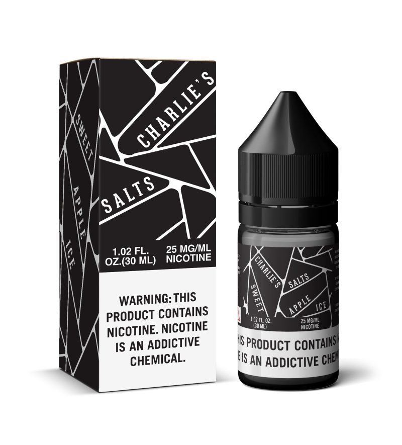 charlies salts black sweet apple ice 30ml eliquid 548281