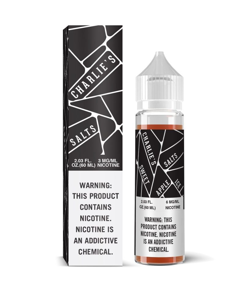 charlies salts black sweet apple ice 60ml eliquid 383091