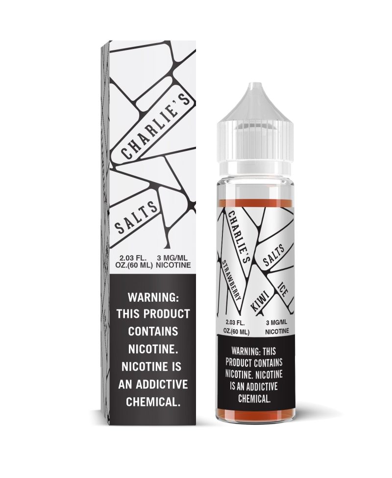 charlies salts white strawberry kiwi ice 60ml eliquid 597729