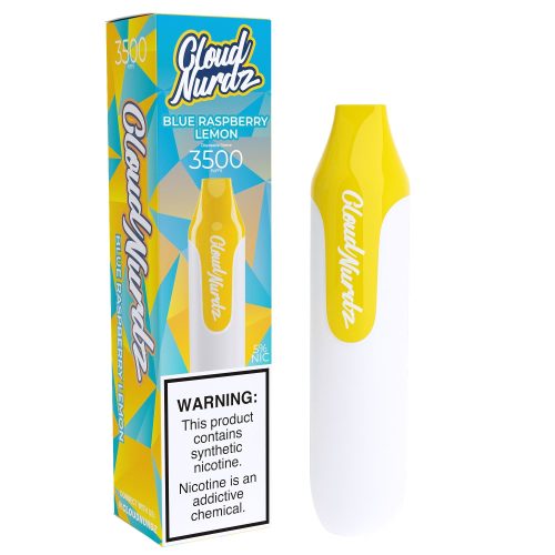 Cloud Nurdz Disposable Series | 10ml | 3500 Puffs - Blue Raspberry Lemon with packaging