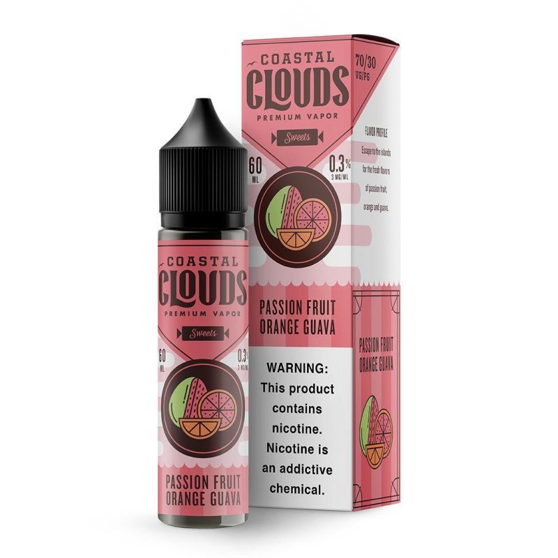 coastal clouds passion fruit orange guava 60ml eliquid 526050