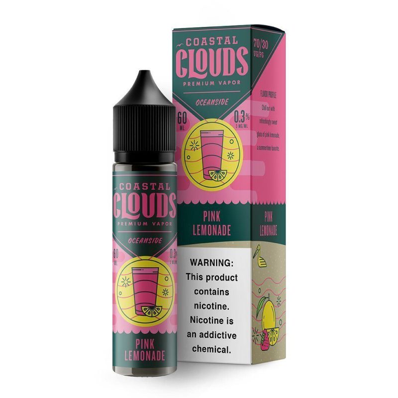 coastal clouds pink lemonade 60ml eliquid 242604