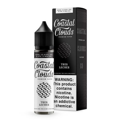 Tres Leches by Coastal Clouds E-Liquid 60ml with packaging