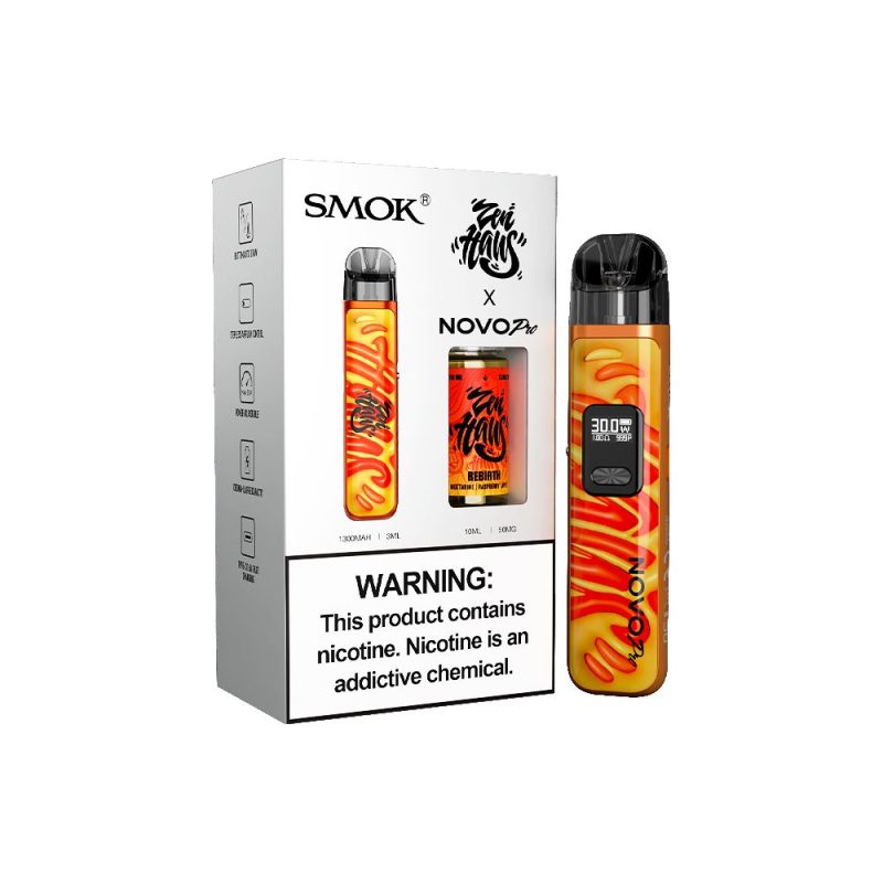 Collab Bundle – SMOK Novo Pro Device + Daddy’s Vapor 10mL Juice - Color:  Zen Haus - Flavor: Rebirth with Packaging