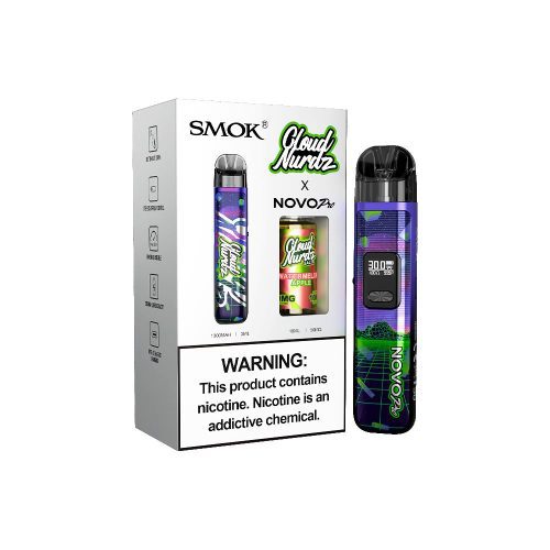 Collab Bundle – SMOK Novo Pro Device + Daddy’s Vapor 10mL Juice - Color:  Retro - Flavor: Watermelon Apple with Packaging