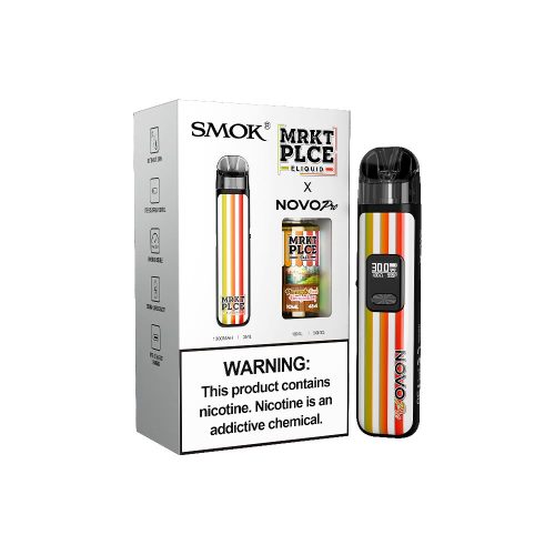 Collab Bundle – SMOK Novo Pro Device + Daddy’s Vapor 10mL Juice - Color:  MRKT PLCE - Flavor: Pineapple Peach Dragonberry with Packaging