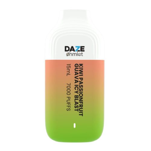 Daze OHMLET Disposable | 7000 Puffs | 15mL - Kiwi Passionfruit Guava Icy Blast