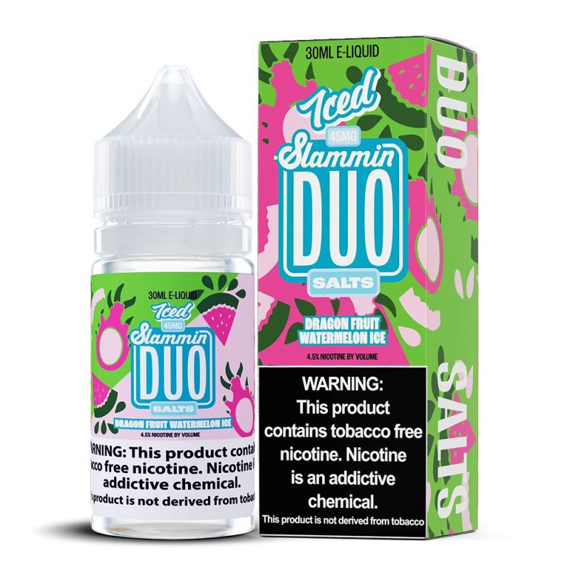 Dragonfruit Watermelon Ice | Slammin Duo Salts | 30mL | 45mg | Bottle with Packaging