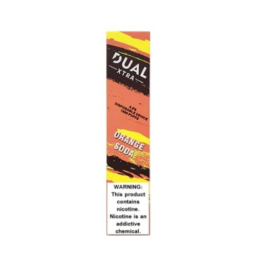 Dual Xtra Disposable 1600 Puff orange soda packaging