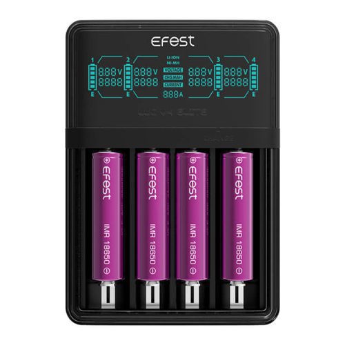 Efest Elite LUC V4 Battery Charger - 4 Bay with battery