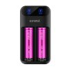 Efest Q2 Battery Charger - 2 Bay with battery