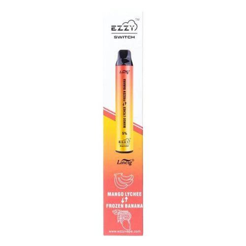 Ezzy Switch Disposable | 2400 Puffs | 6.5mL Mango Lychee Frozen Banana Packaging