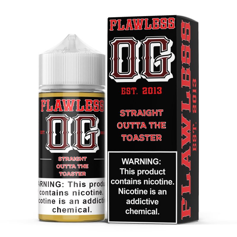 Straight Outta The Toaster by Flawless OG E-Liquid 100ml with packaging