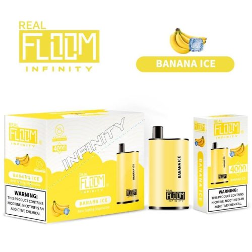 Floom Infinity Disposable | 4000 Puffs | 10mL - Banana ice with packaging