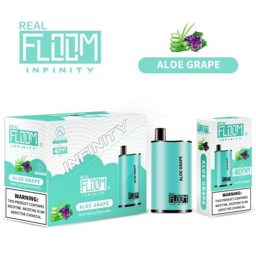 Floom Infinity Disposable | 4000 Puffs | 10mL - Aloe Grape with packaging